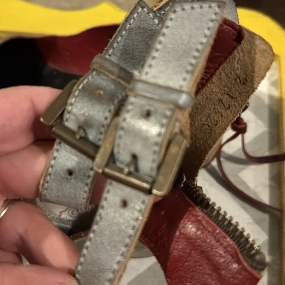 Freebird Marilyn Ankle Strap Flats shoes Women’s Size 8 Stone Multi $225 - Picture 7 of 13